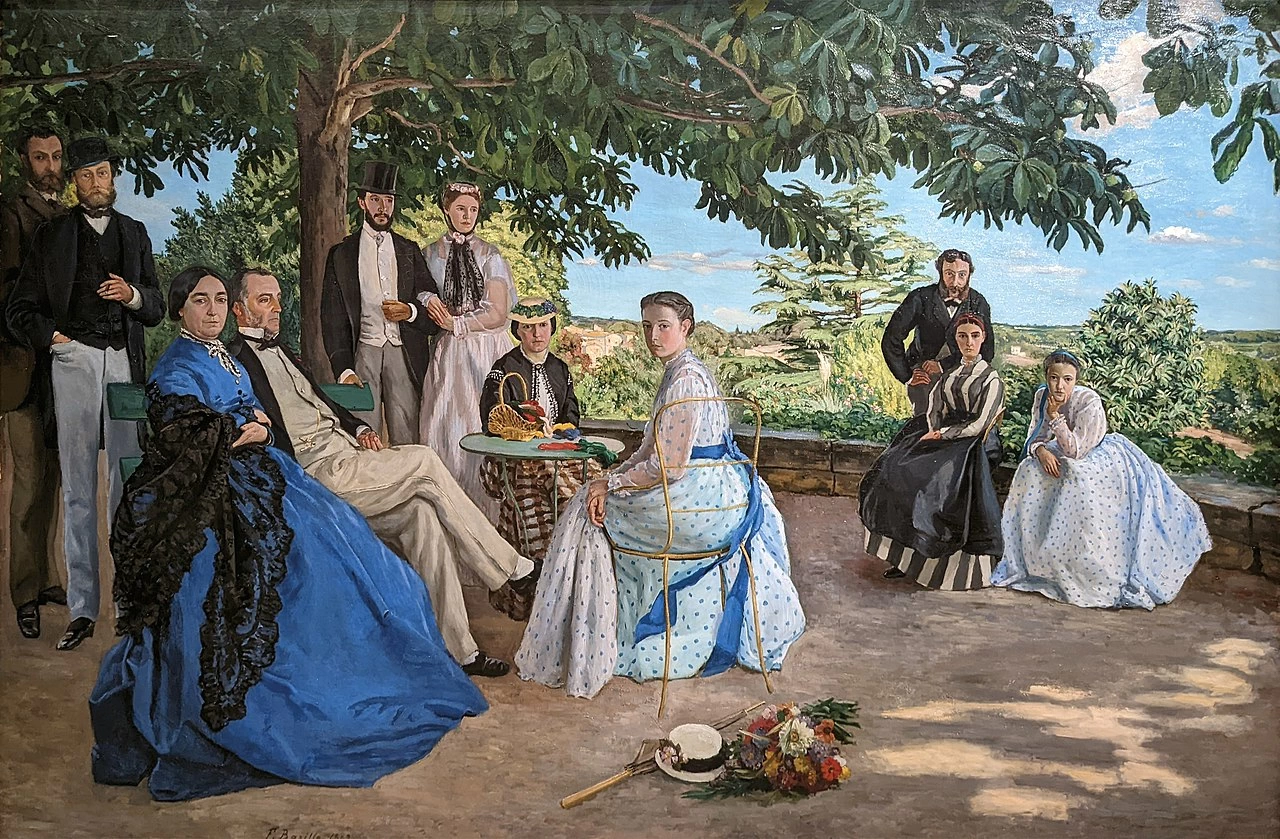 Jean-Frédéric Bazille-30-La riunione di famiglia - Museo d'Orsay, Parigi